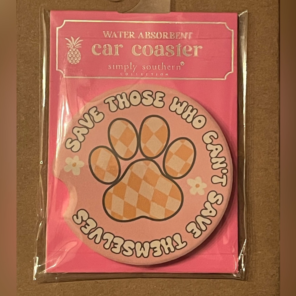 Simply Southern water absorbent car coaster. New with tags